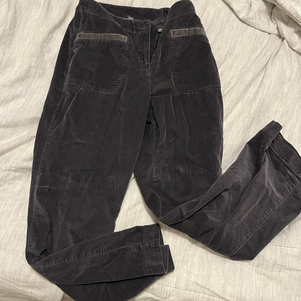 Corduroy wide leg pants